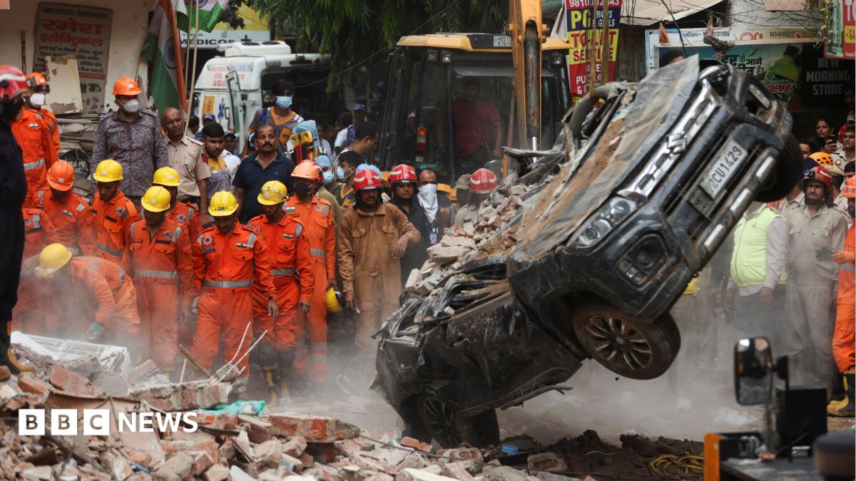 Rescue operations underway after Delhi hostel building collapses