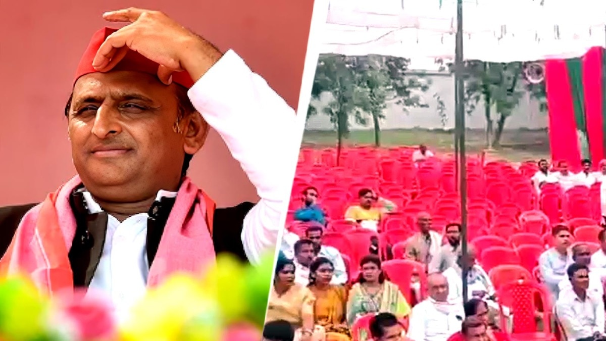 कन्नौज में सपा की बैठक में खाली कुर्सियों से नाराज अखिलेश ने जिला इकाई को भंग किया
