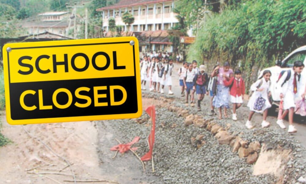 Kandy schools shut as severe weather sweeps across island