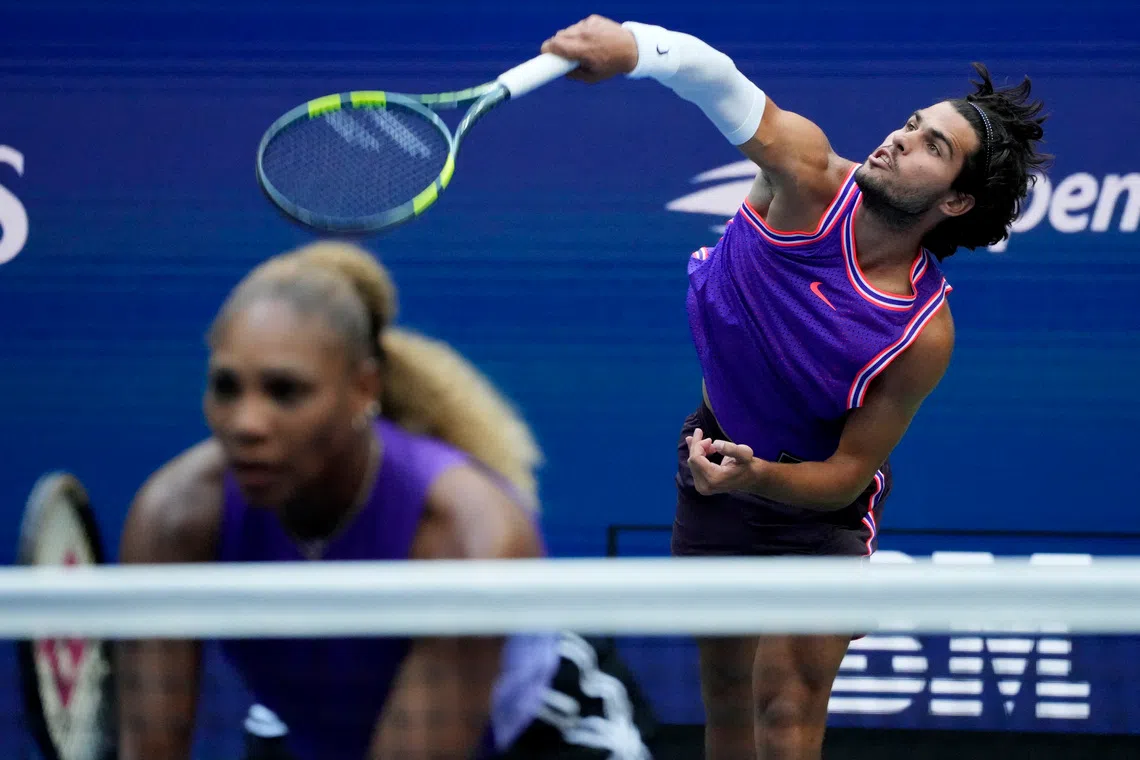 Williams, Alcaraz exit US Open mixed doubles; Monfils advances