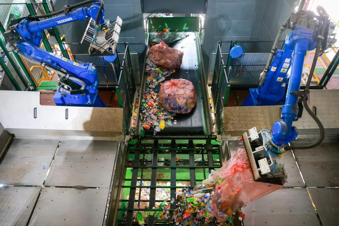 Tuas recycling facility surpasses 27 million containers in first two months