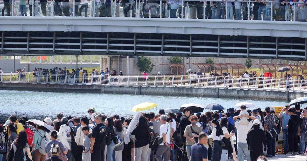 Busan aquarium's famous shark faces relentless visitor pressure