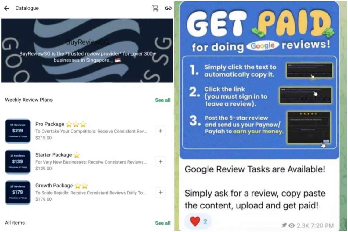 Singapore watchdog cracks down on fake review scheme involving 45 businesses