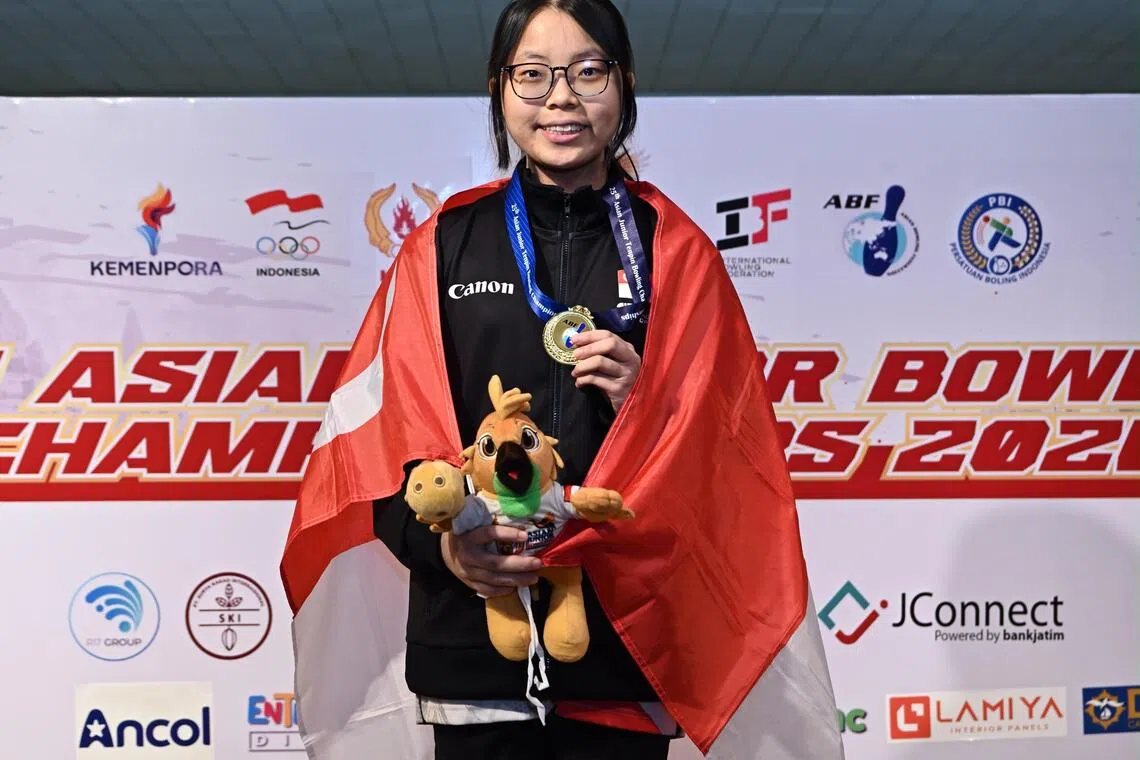 Teen bowler Carine Foo claims gold in Asian Junior Championships debut