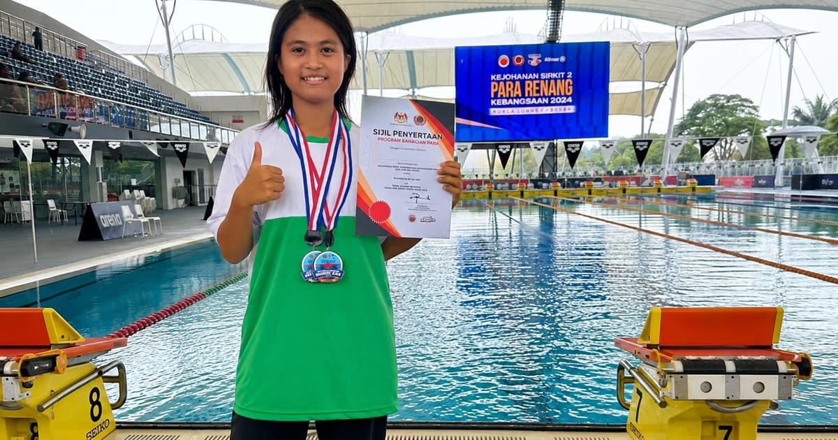 Atlet Paralimpik Asyiil Raziin, 16, Cemerlang di Peringkat Antarabangsa