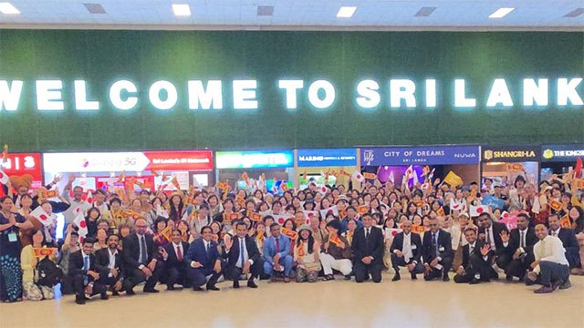 Japanese delegation of 250 tourists and investors lands in Sri Lanka