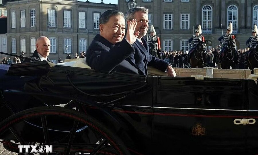 Vietnam's top leader arrives in Copenhagen for Danish state visit