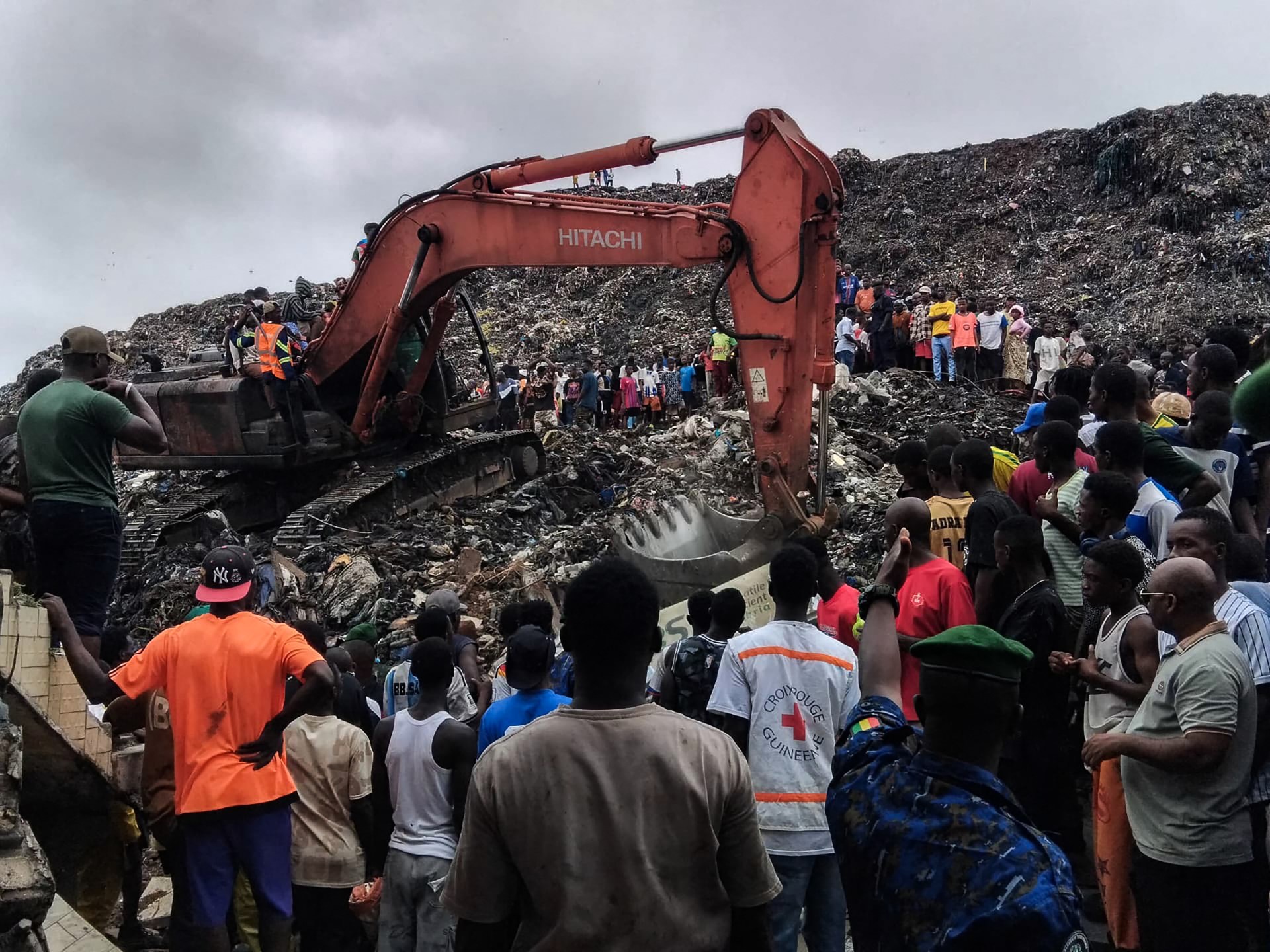 Heavy rains trigger deadly landfill collapse in Guinea