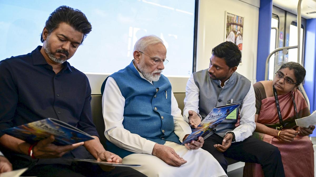 Tamil Nadu start-ups showcase innovations to PM during Chennai Metro visit