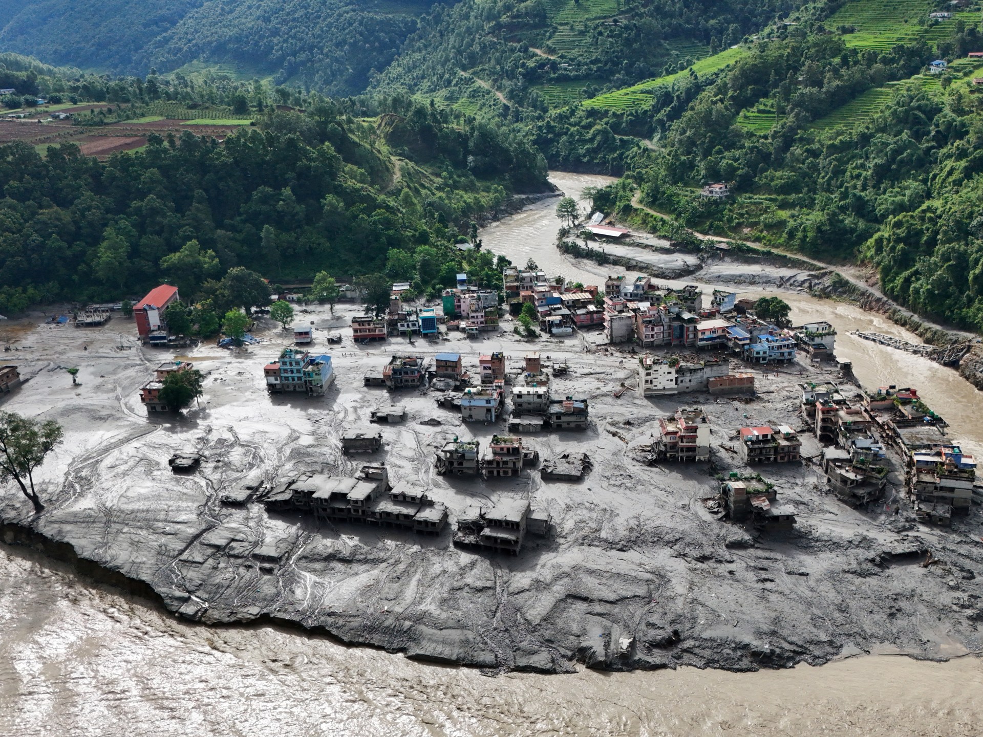 Glacier collapse triggers deadly floods across Nepal-China border
