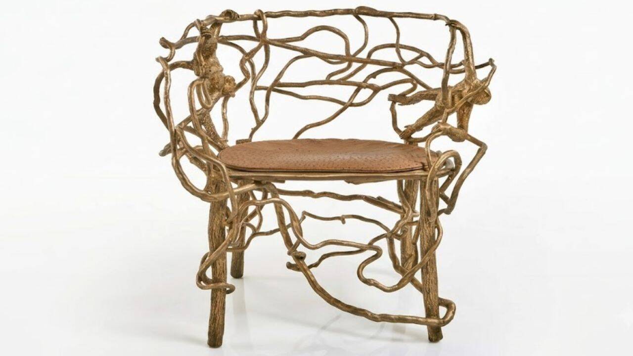 Lalanne's Gilt-Bronze Monkey Armchair Fetches $1.079 Million at Sotheby's