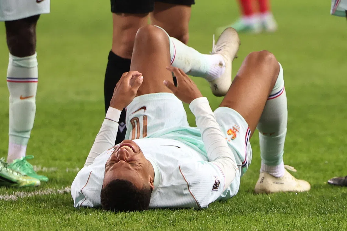 Mbappe ruled out of Nations League after knee injury in Turkey