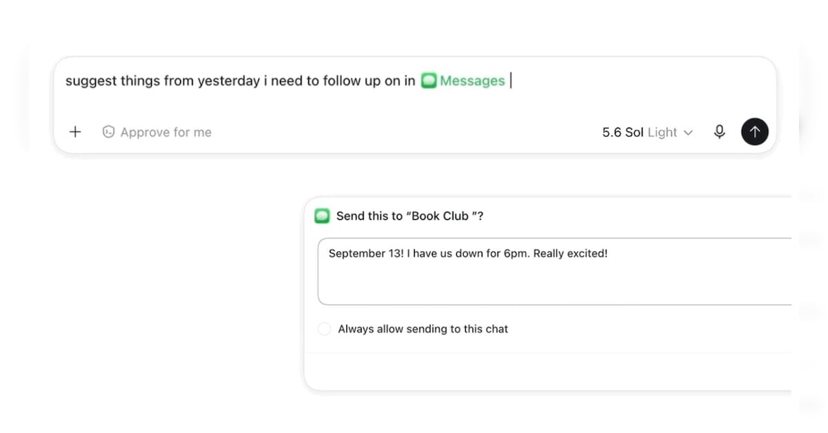 ChatGPT gains access to Apple Messages on Mac devices