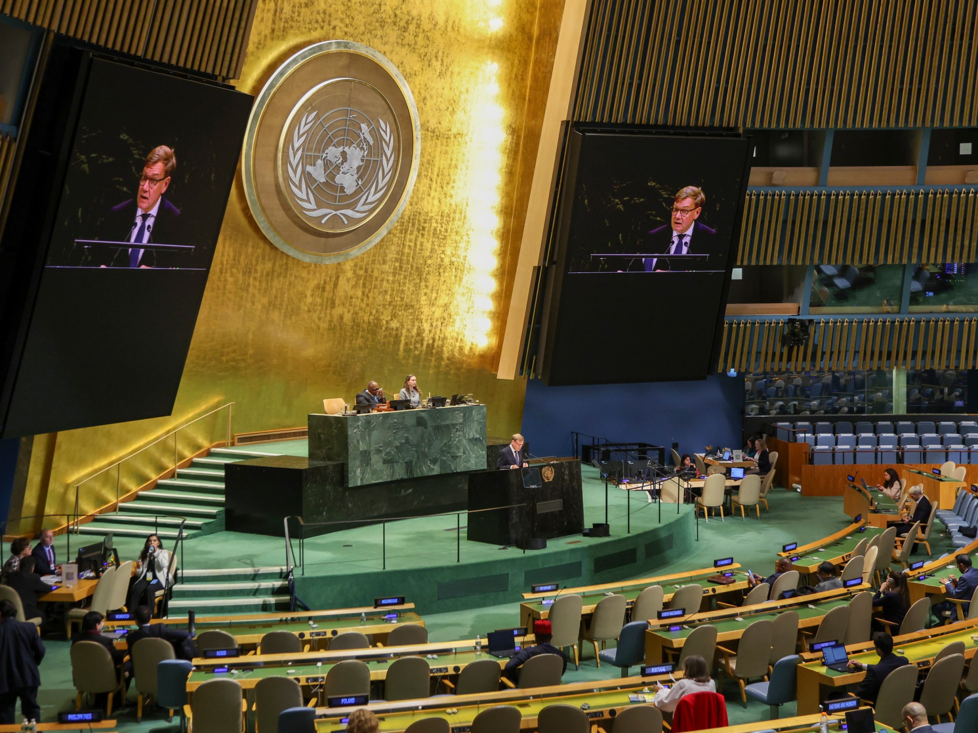 AI, Palestine dominate closing speeches at UN General Assembly
