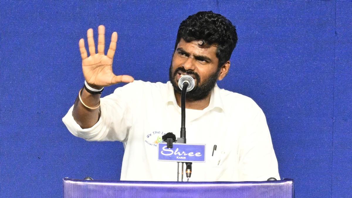 राजनीति में महिलाओं की भागीदारी कम है: अन्नामलाई