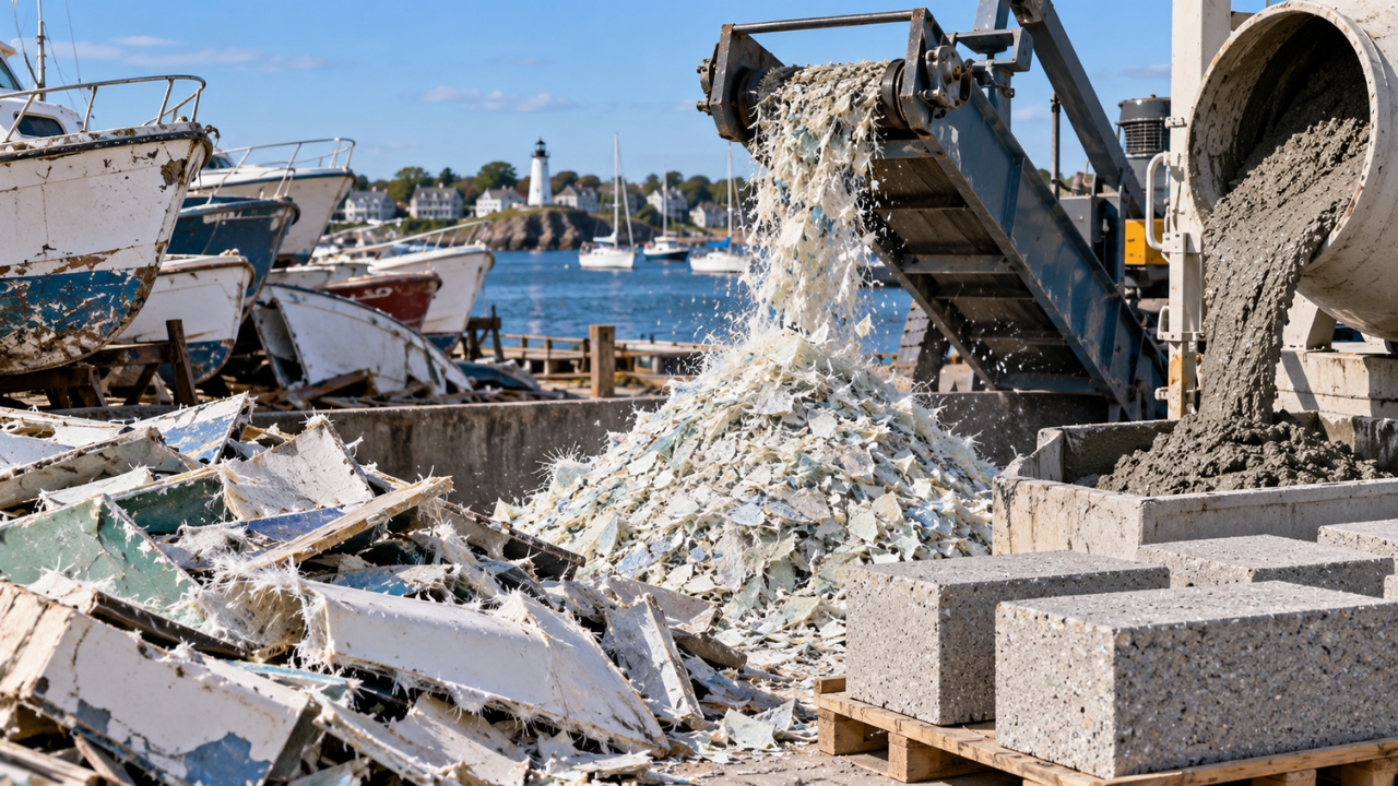 US pilot programme successfully recycles tonnes of fibreglass boats
