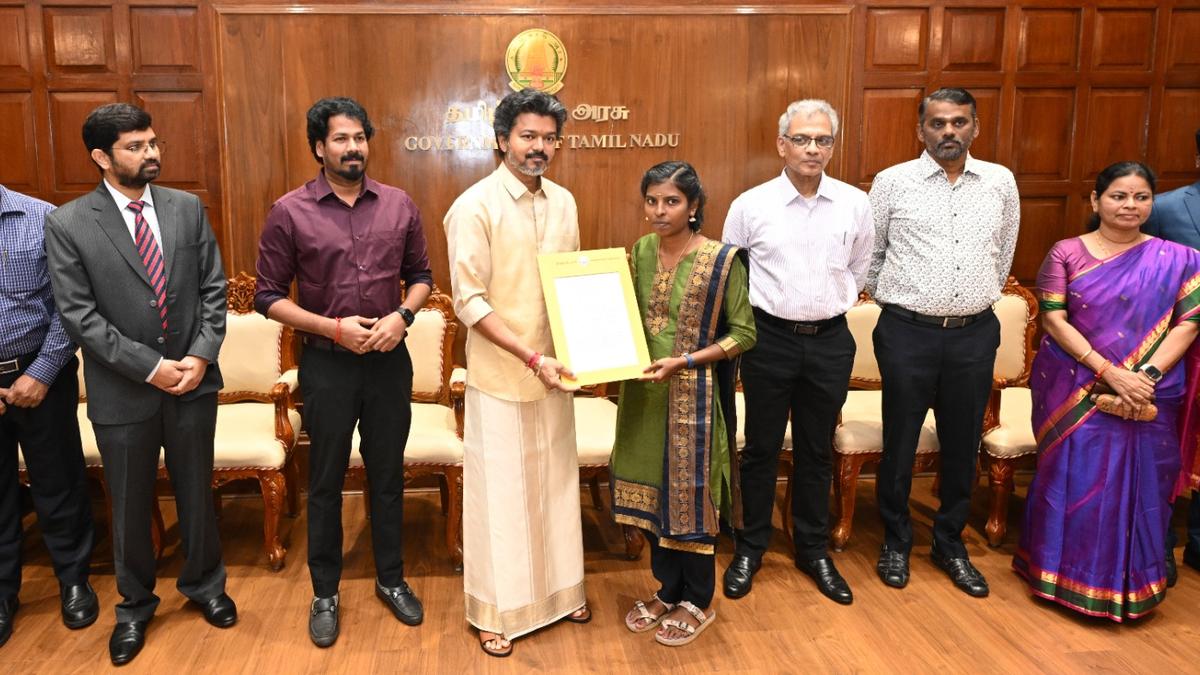 Tamil Nadu CM Vijay hands appointment letters to 69 agriculture department recruits
