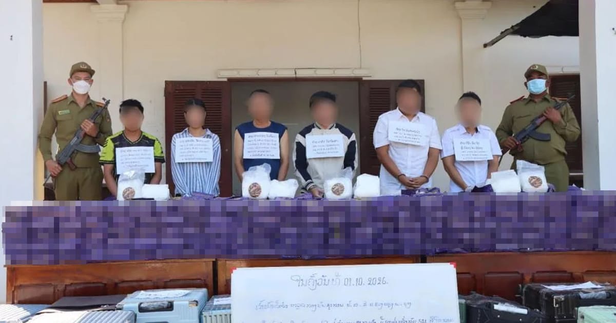 Seorang rakyat Malaysia dalam penangkapan 521kg methamphetamine di Laos