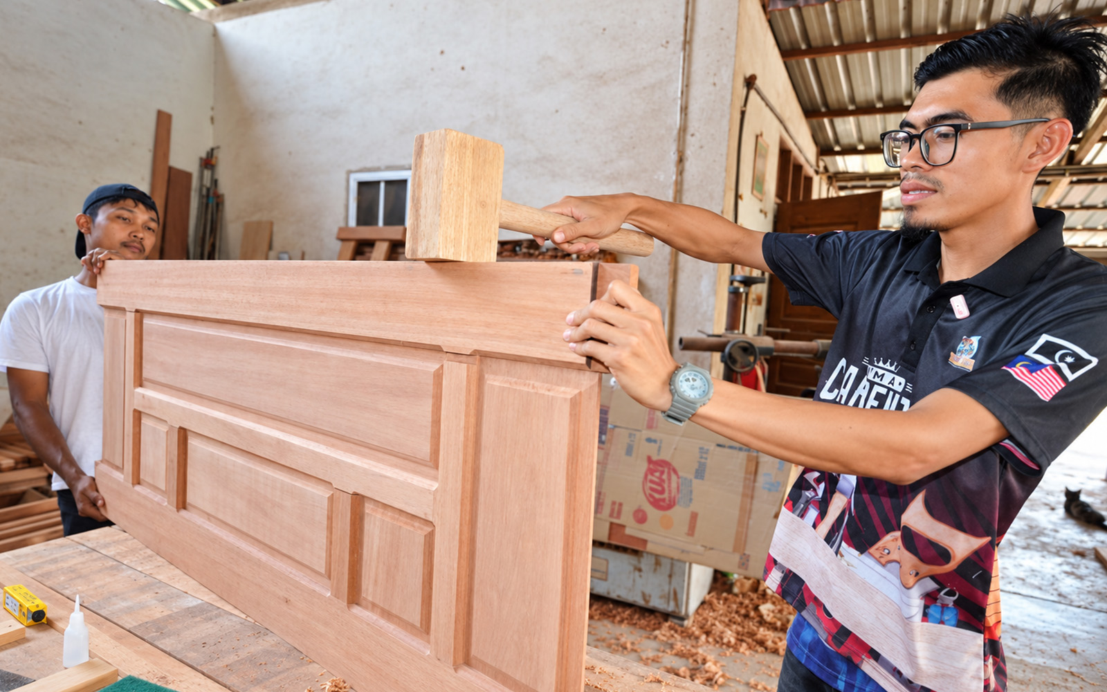 Self-taught carpenter masters ancient joinery to build thriving furniture business