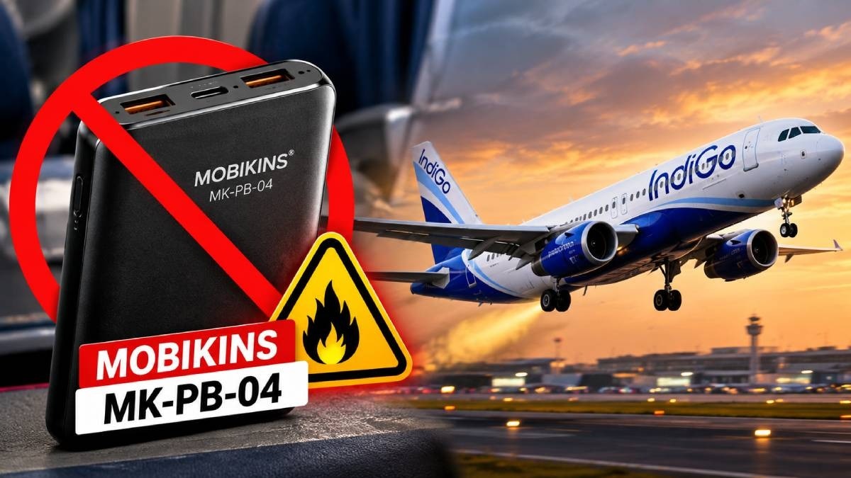 DGCA bans power bank model following in-flight fire incident on IndiGo