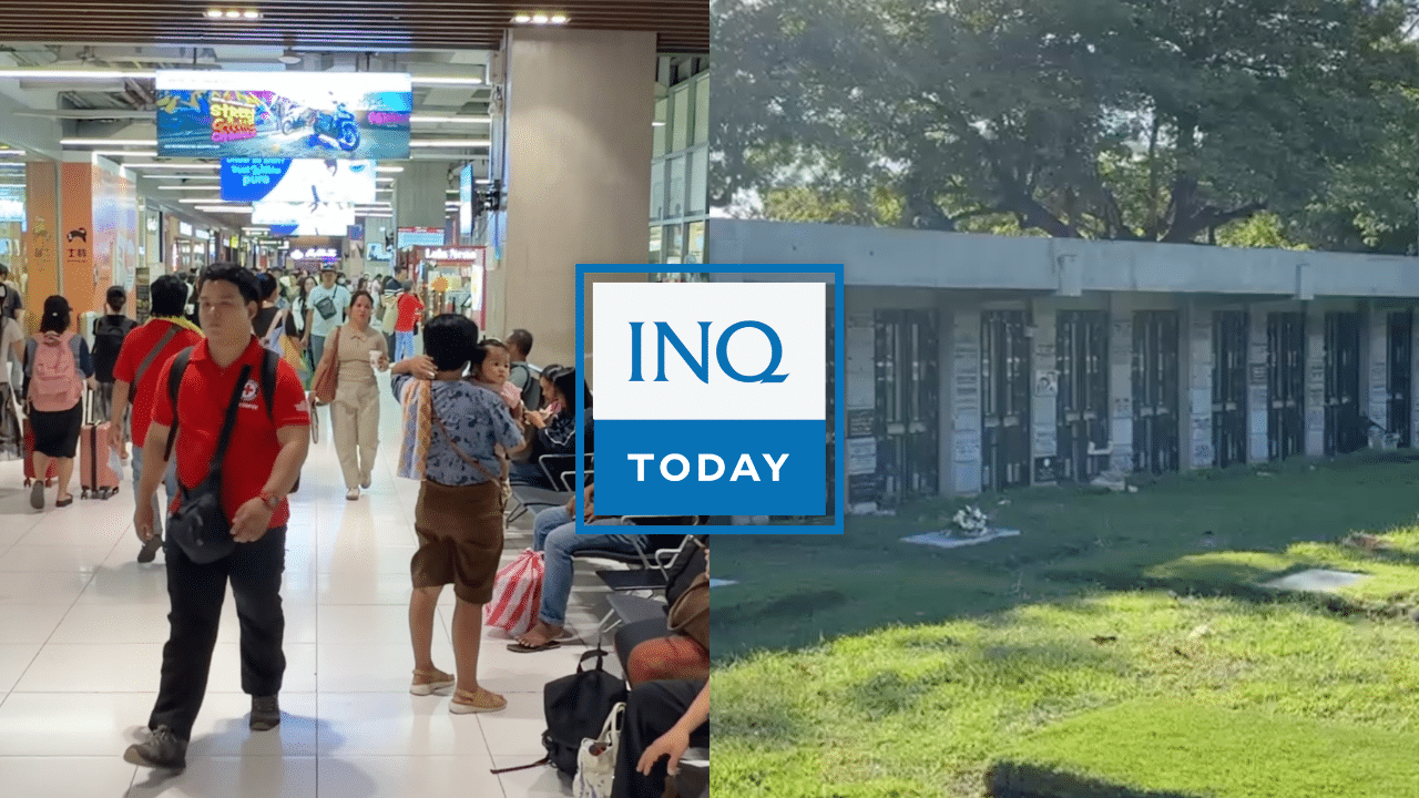Filipinos surge to terminals, cemeteries ahead of Undas observance
