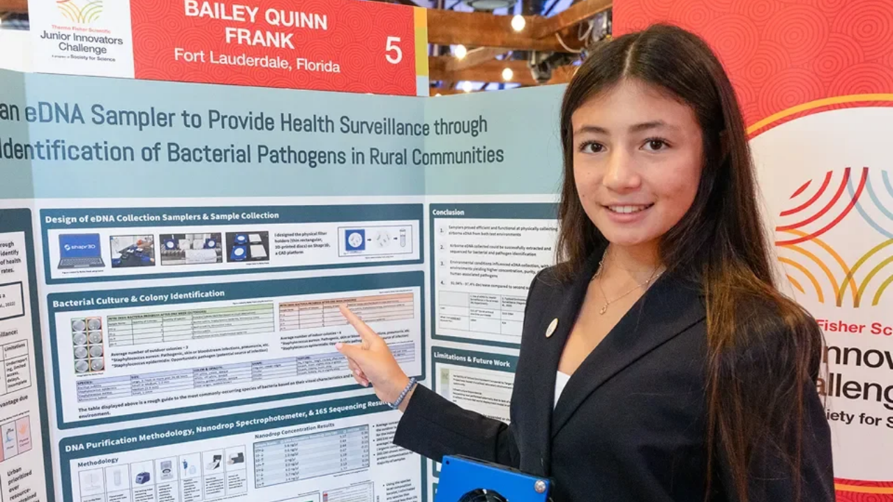Teen scientist wins $25,000 for affordable air-quality monitoring device