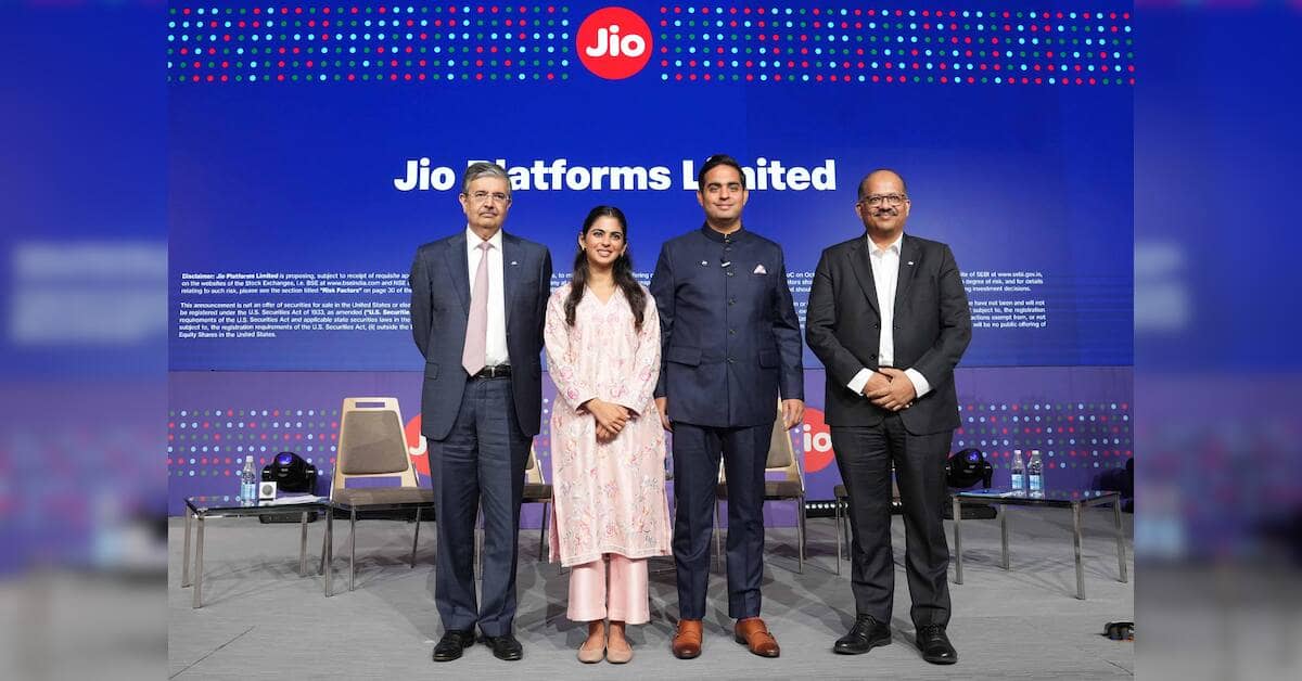 Jio Platforms IPO valued at ₹10.3 trillion, opens October 21