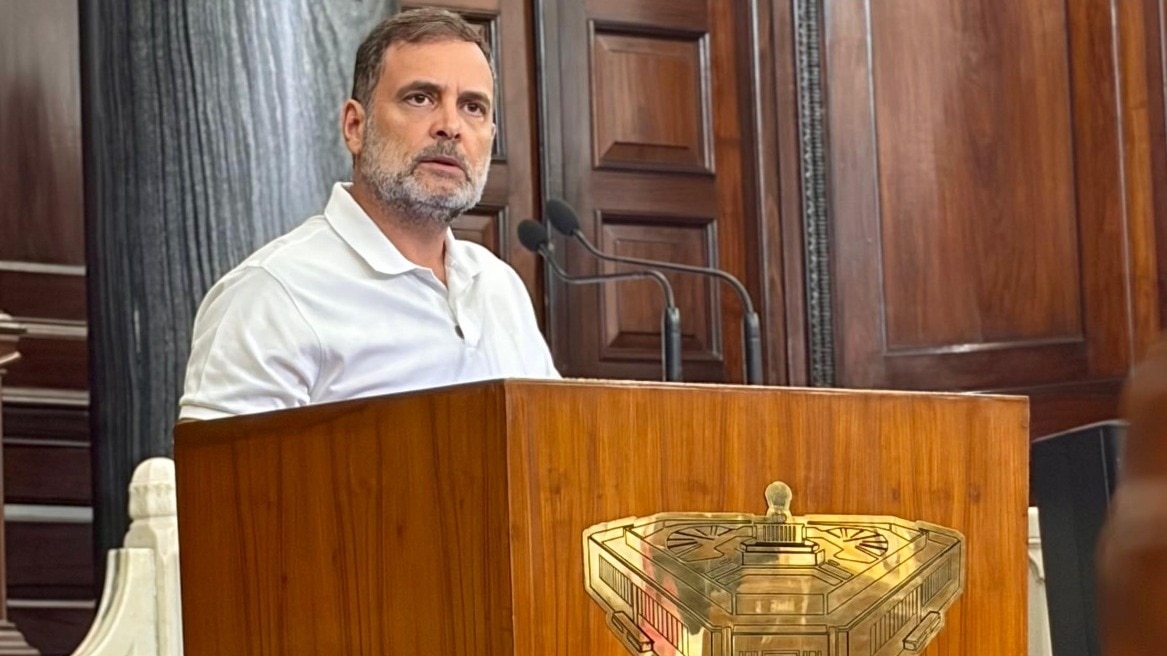 Congress leader Gandhi recites Nehru's 'Tryst with Destiny' in Parliament