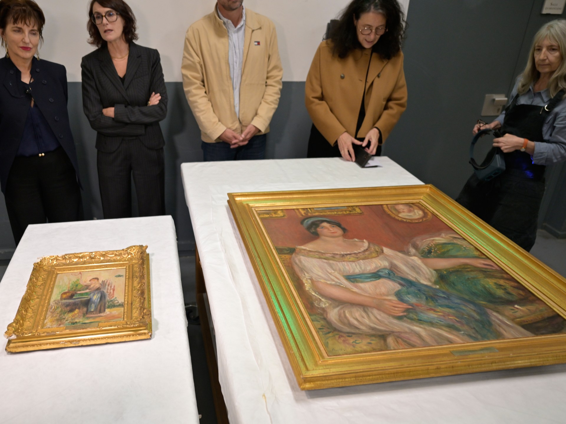 Stolen Renoir paintings recovered in France after gang arrests