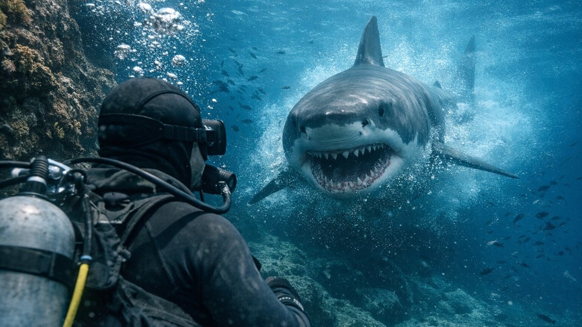 Shark attack off Australian coast leaves swimmer critically injured