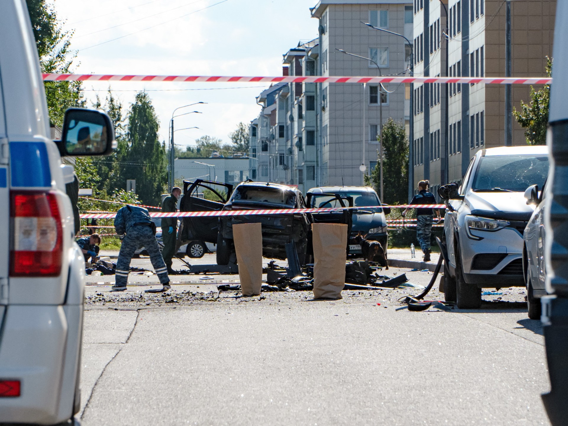 Russian military officer killed in St Petersburg car explosion
