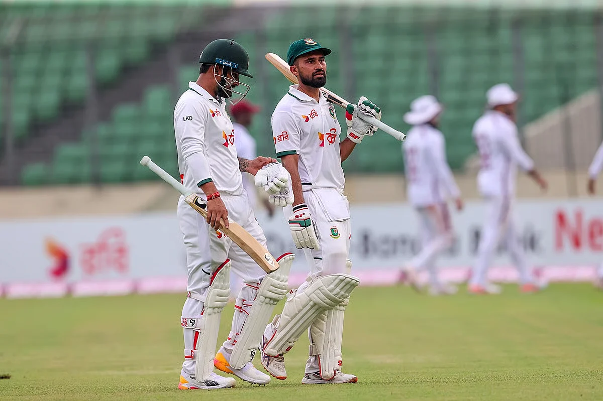 শাদমান ৯৯ রানে, প্রথম দিন শেষে বাংলাদেশ ৩ উইকেটে ২১৩