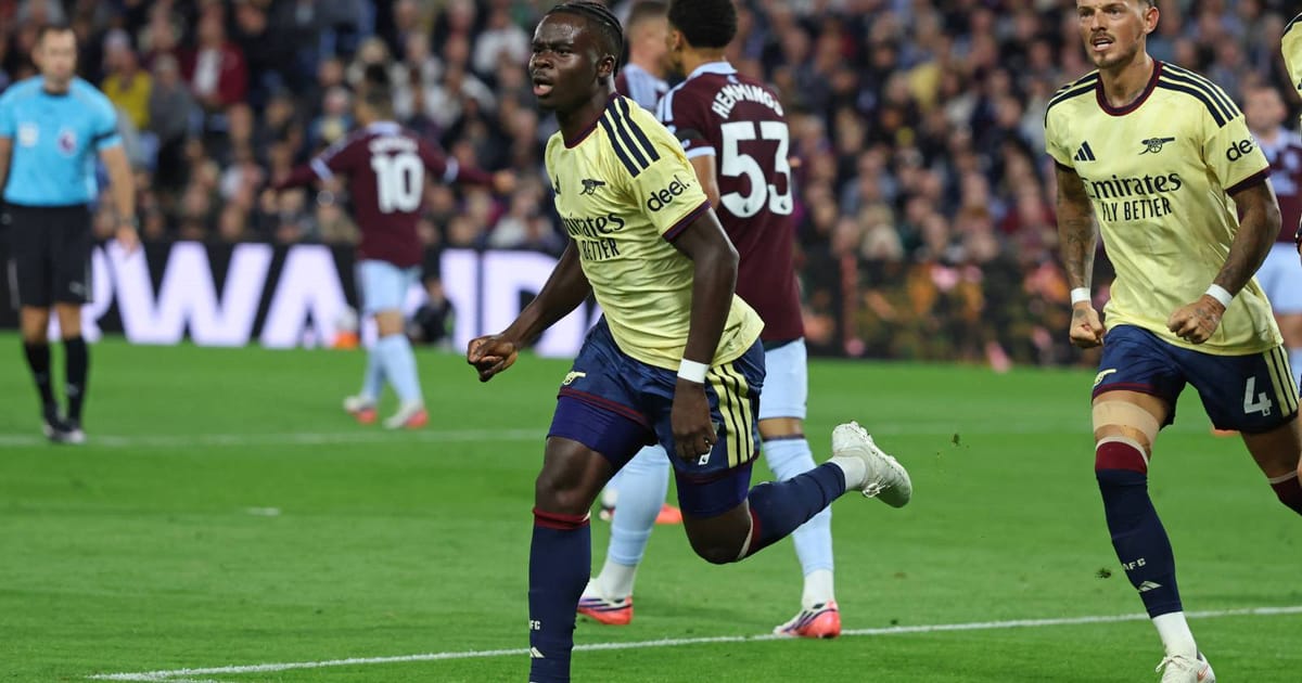 Saka Bawa Arsenal Menang 1-0 Lawan Villa yang Bermasalah