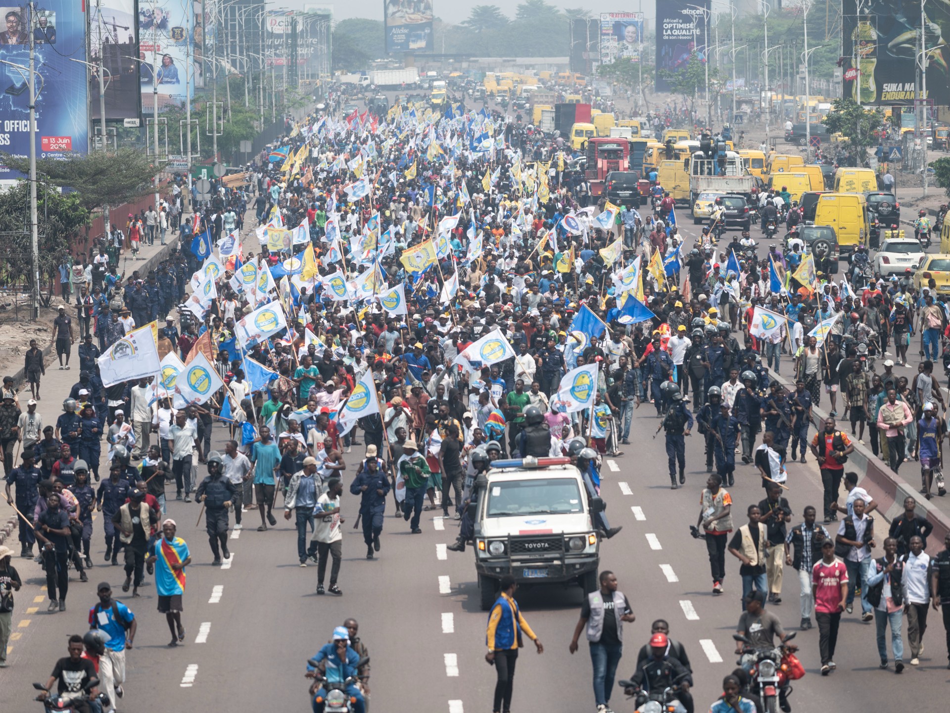 Congo police crack down on anti-government protests over constitutional reform