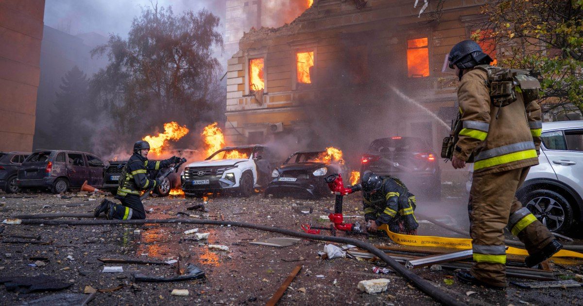Russia Launches Fresh Strikes on Kyiv, Damages Historic Academy