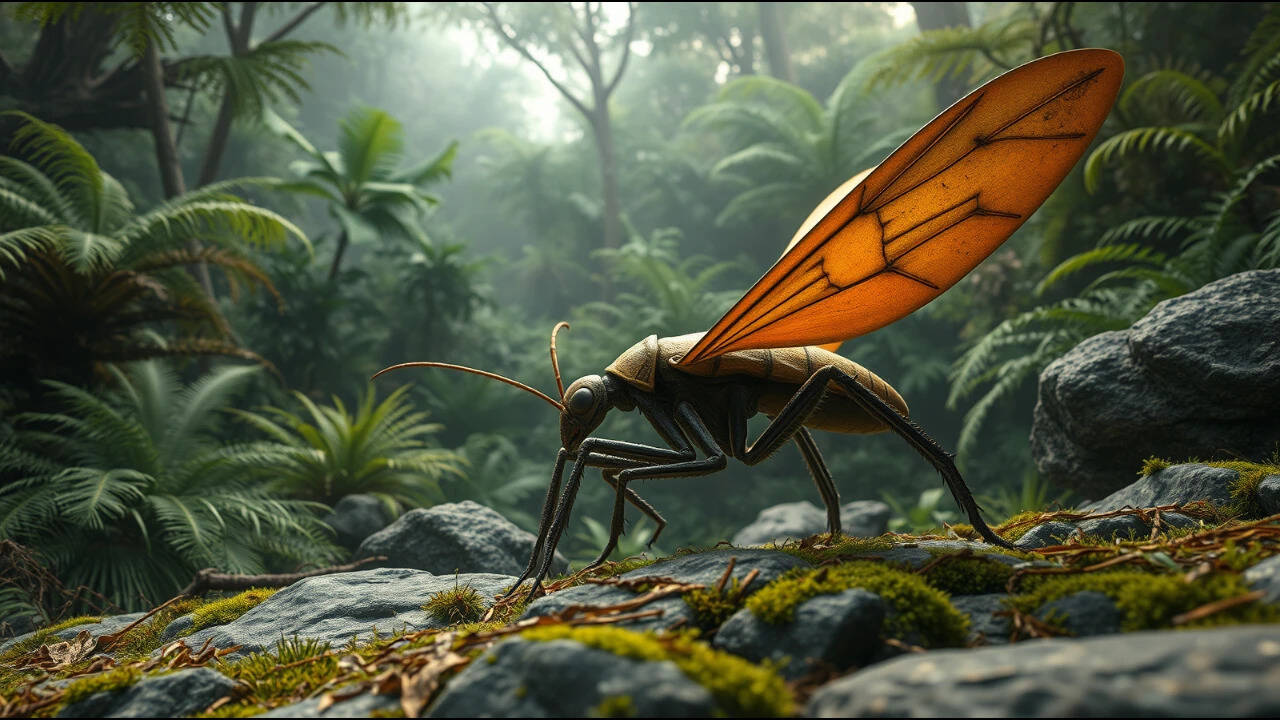 Ancient fossil uncovers insect that thrived between land and water