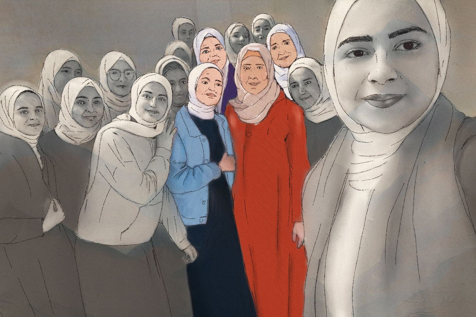 Tracing Gaza schoolgirls three years after pre-war photograph