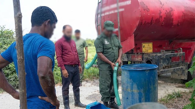 Water supply operations extended across seven districts as drought persists