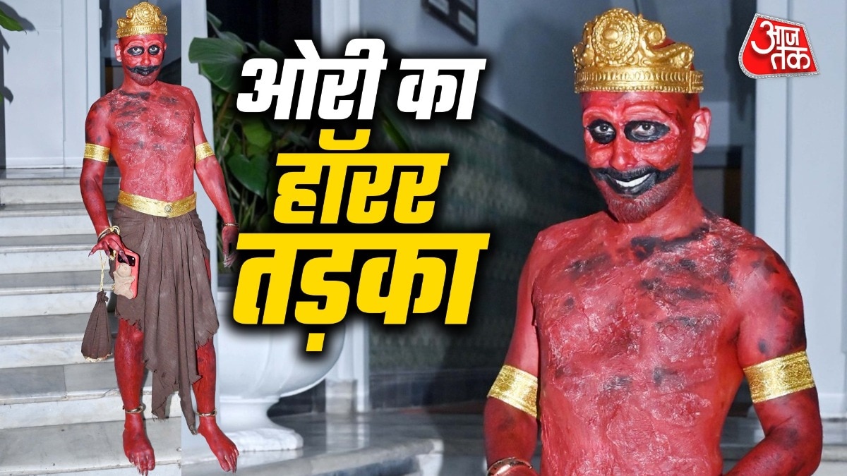 Bollywood style icon Orry stuns in elaborate Halloween costume as mythological character