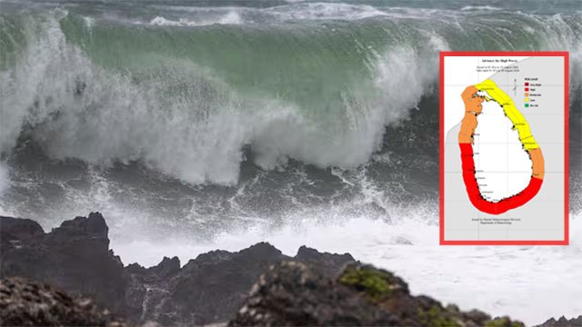Meteorological Department warns of rough seas around Sri Lanka