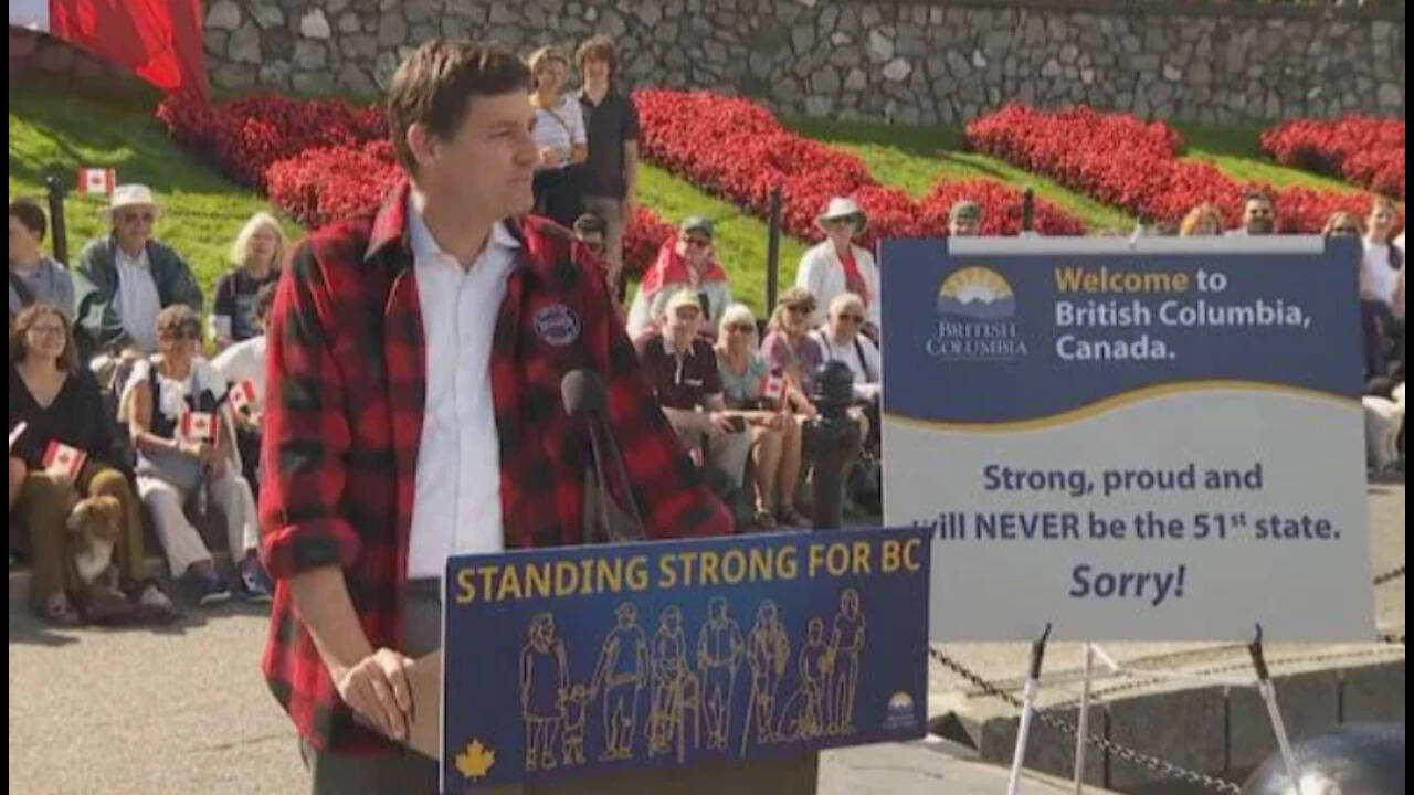Canada's British Columbia erects defiant border signs amid tariff tensions