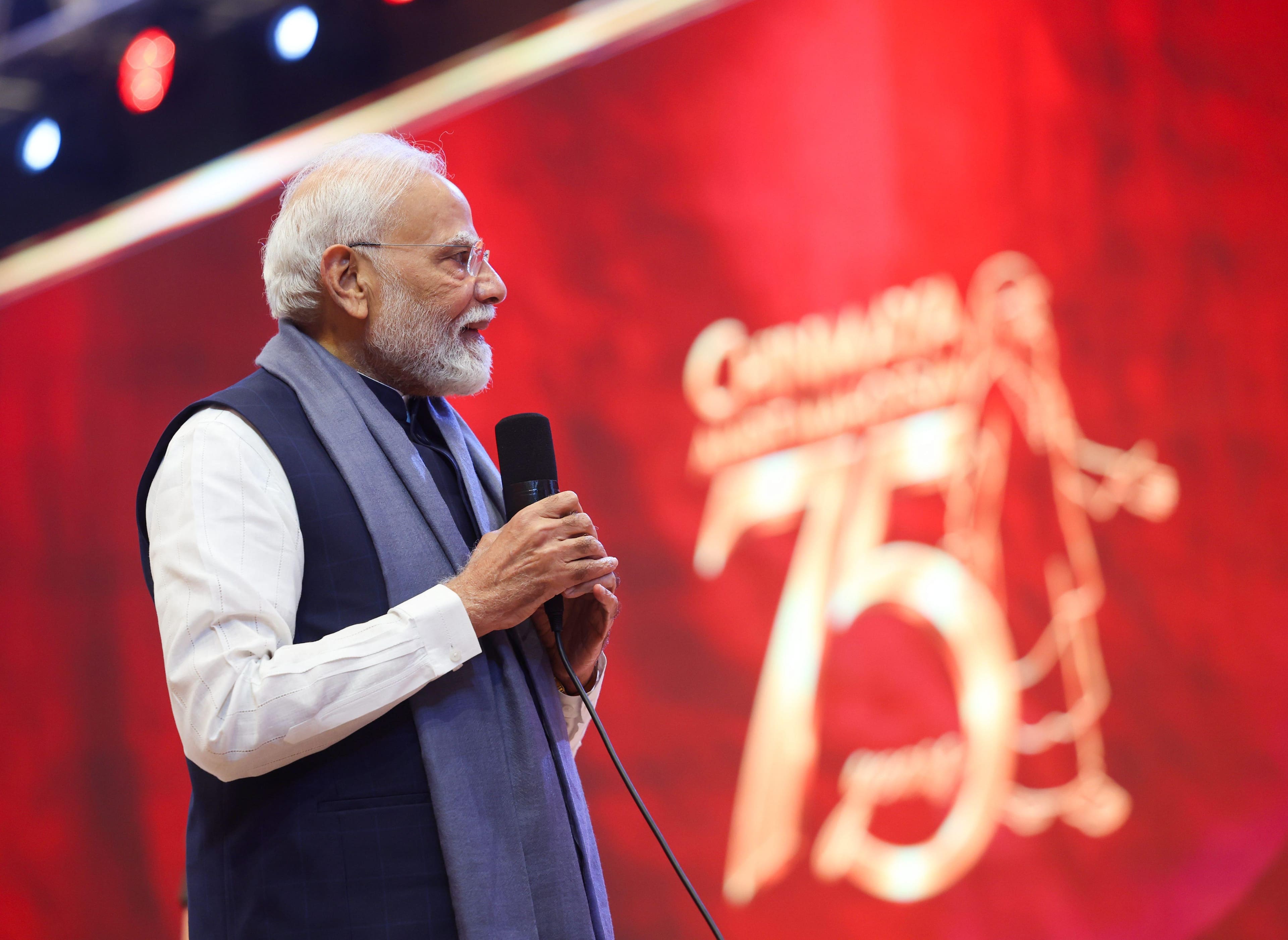 Modi calls for united action against divisive forces, societal challenges