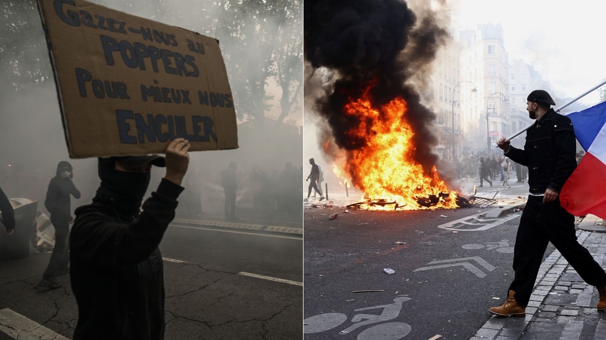 Masked protesters target luxury brands in violent French demonstrations