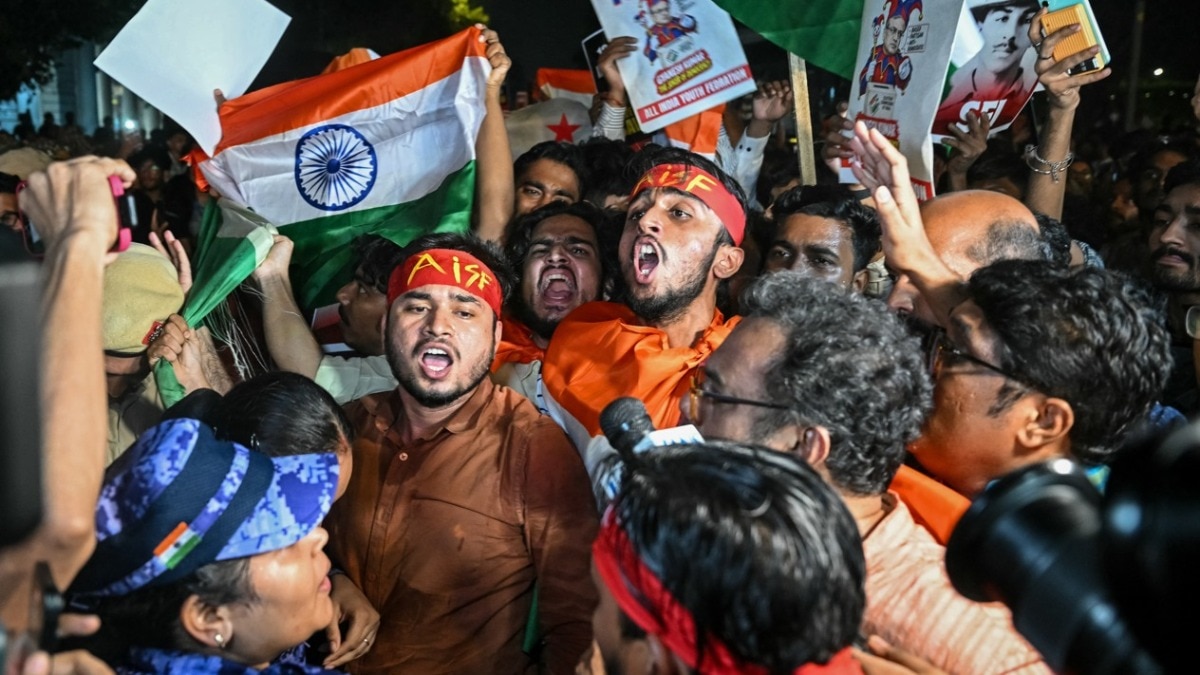 Delhi protests erupt as activist's tricolour march sparks clashes at Connaught Place