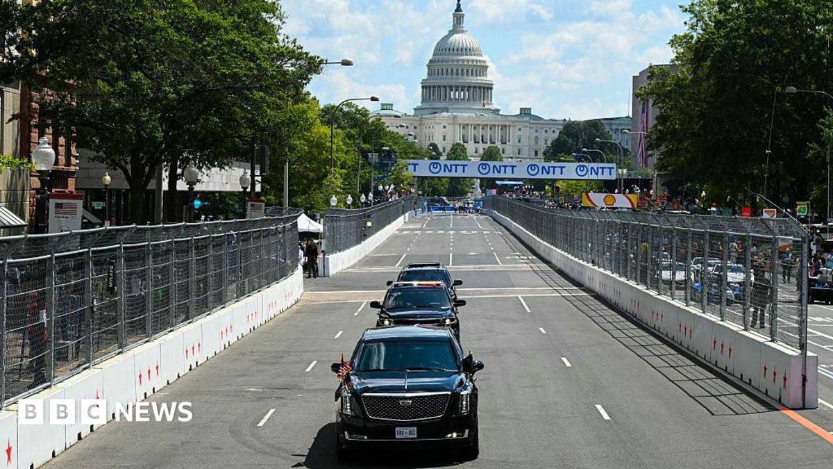 Trump takes ceremonial lap at Washington IndyCar race marking US milestone