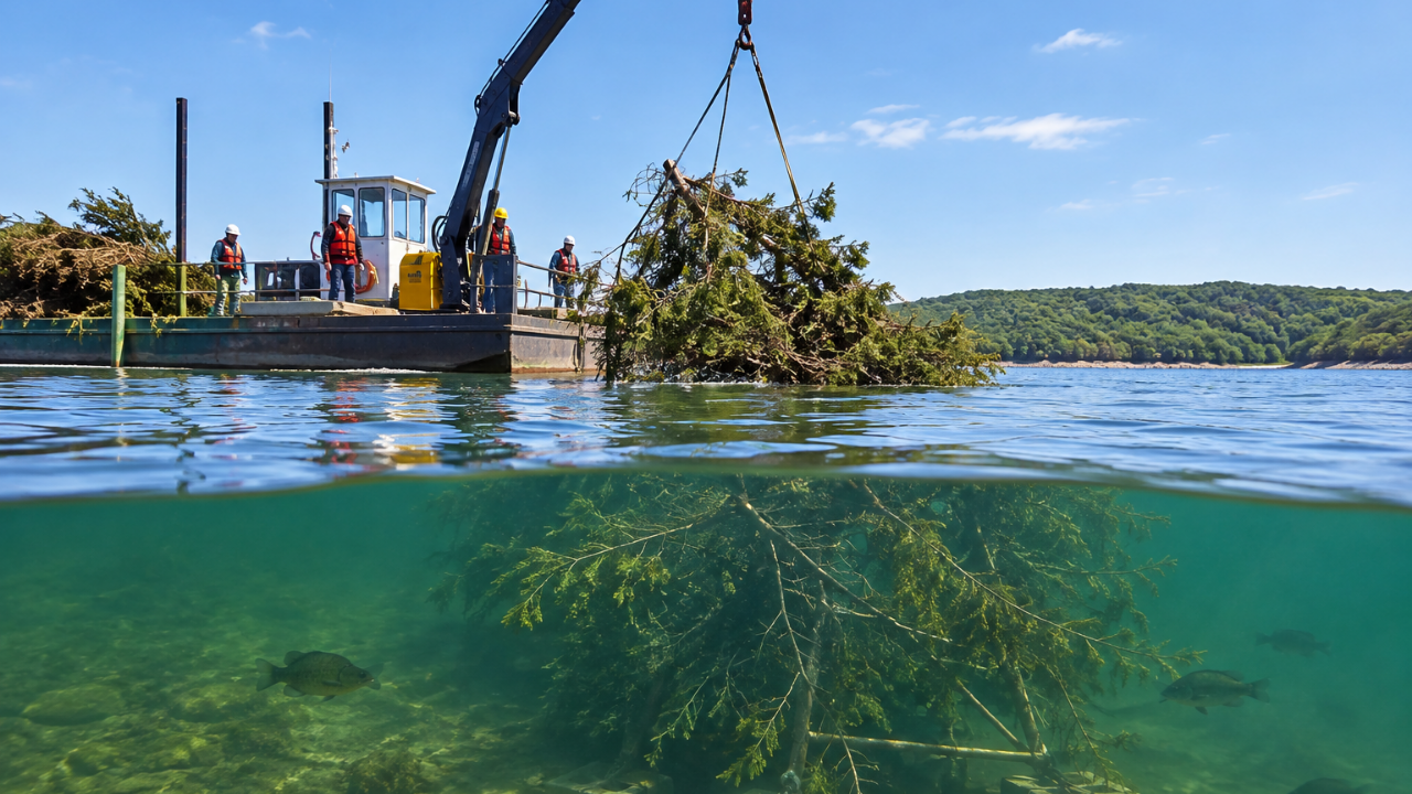 US conservation project deploys hundreds of fish habitat structures