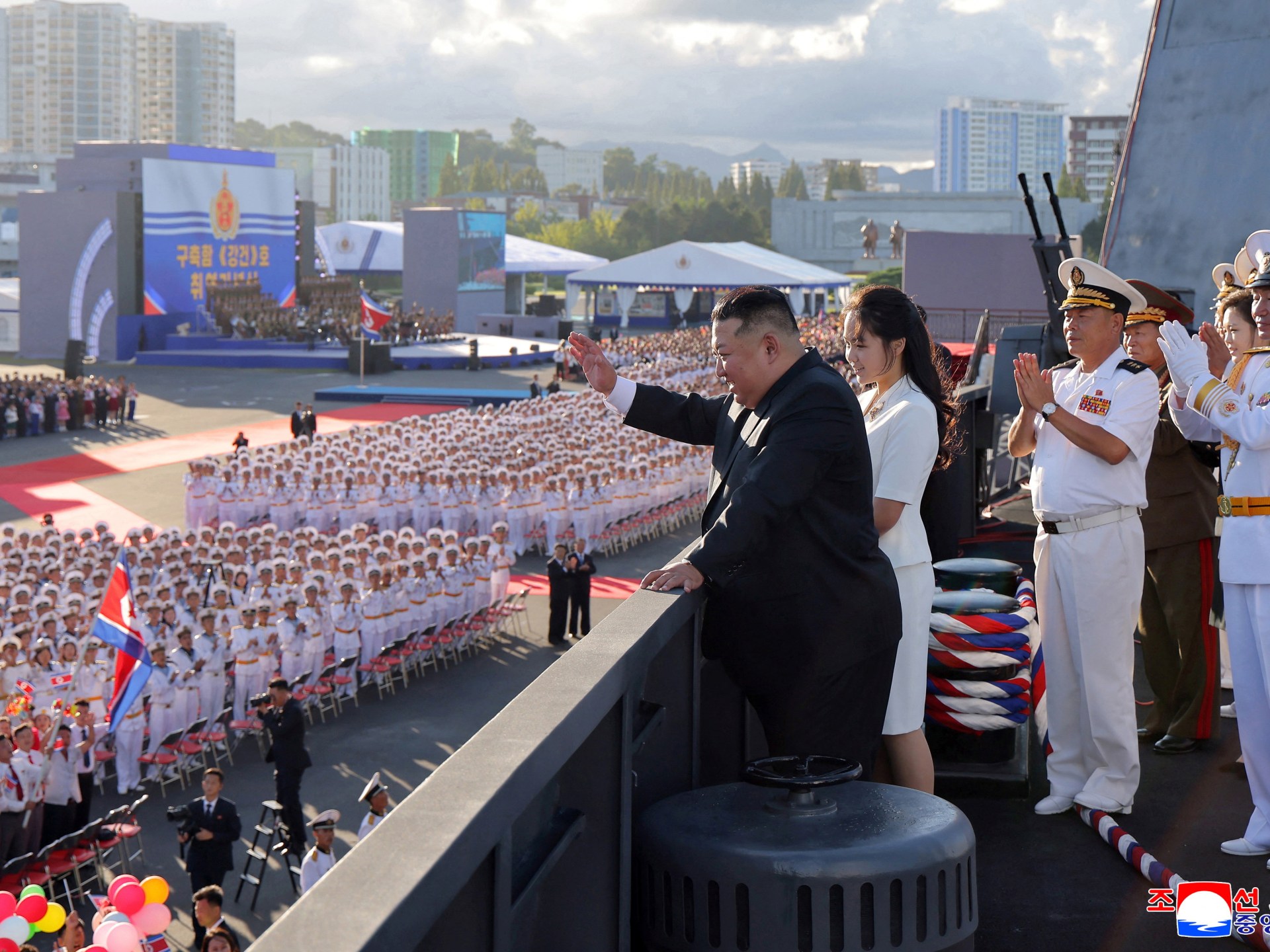 North Korea unveils warship designed to counter enemy strikes