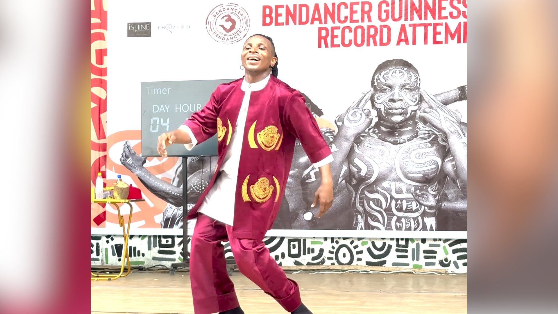 Nigerian dancer attempts record-breaking week-long marathon