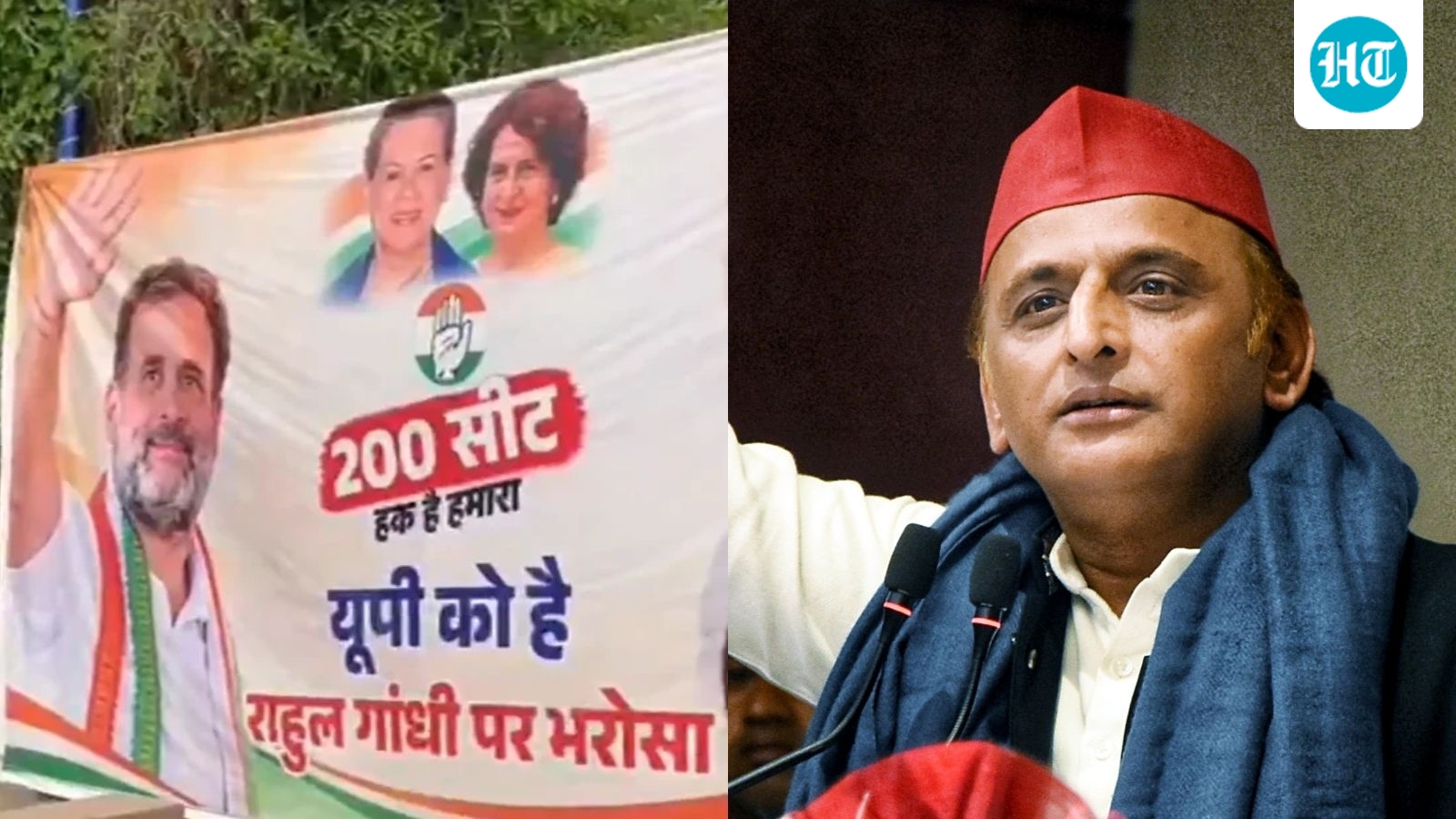 Akhilesh Yadav claims Congress poll poster in UP is fabricated