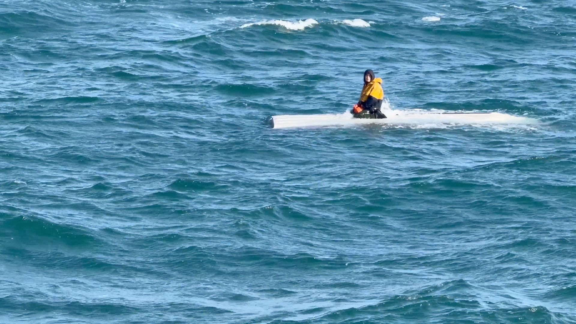 Teenager survives 48 hours clinging to capsized vessel in Bering Sea